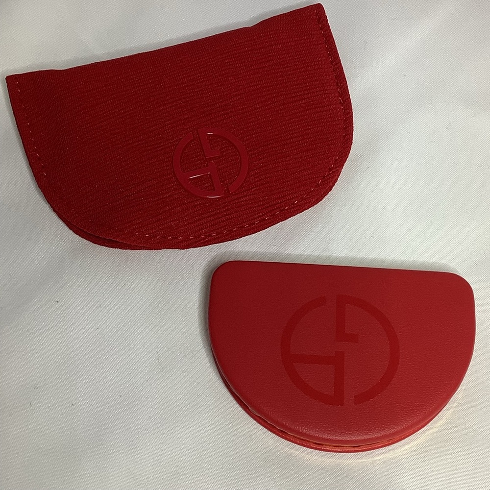 NWOT Giorgio Armani Beauty Line Compact Mirror with Pouch